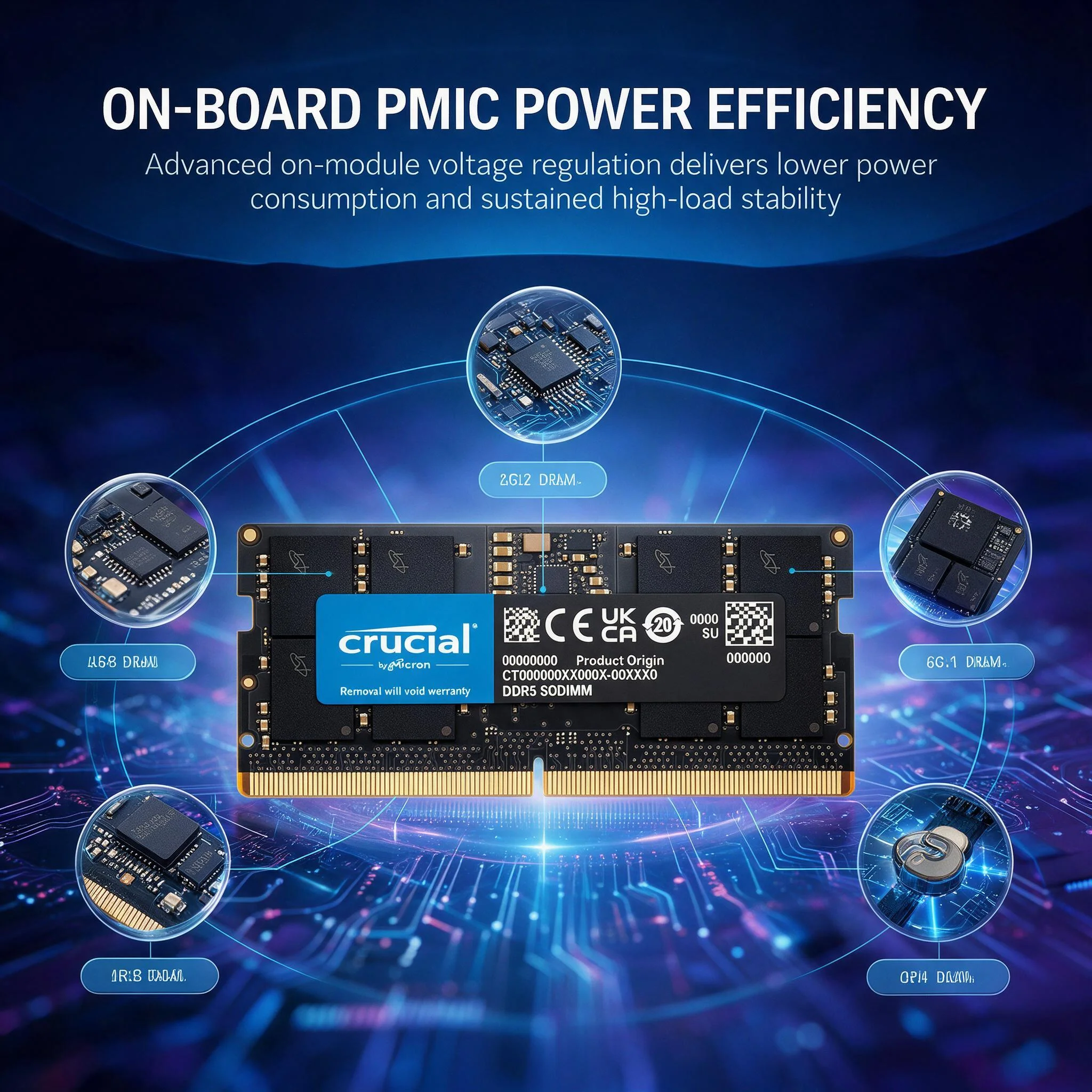 Crucial DDR5 RAM Memory SODIMM - Ddr5 4800Mhz recension och pris