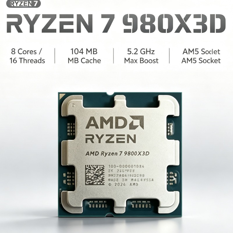 AMD Ryzen7 9800X3D Desktop Pro - Ddr5 Memory recension och pris