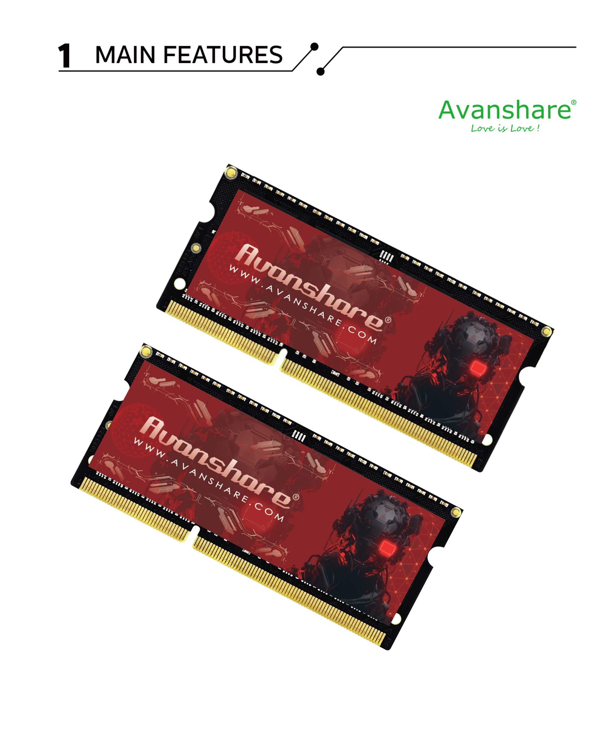 Avanshare Ram Memory DDR5 DDR4 - Ddr5 4800Mhz recension och pris