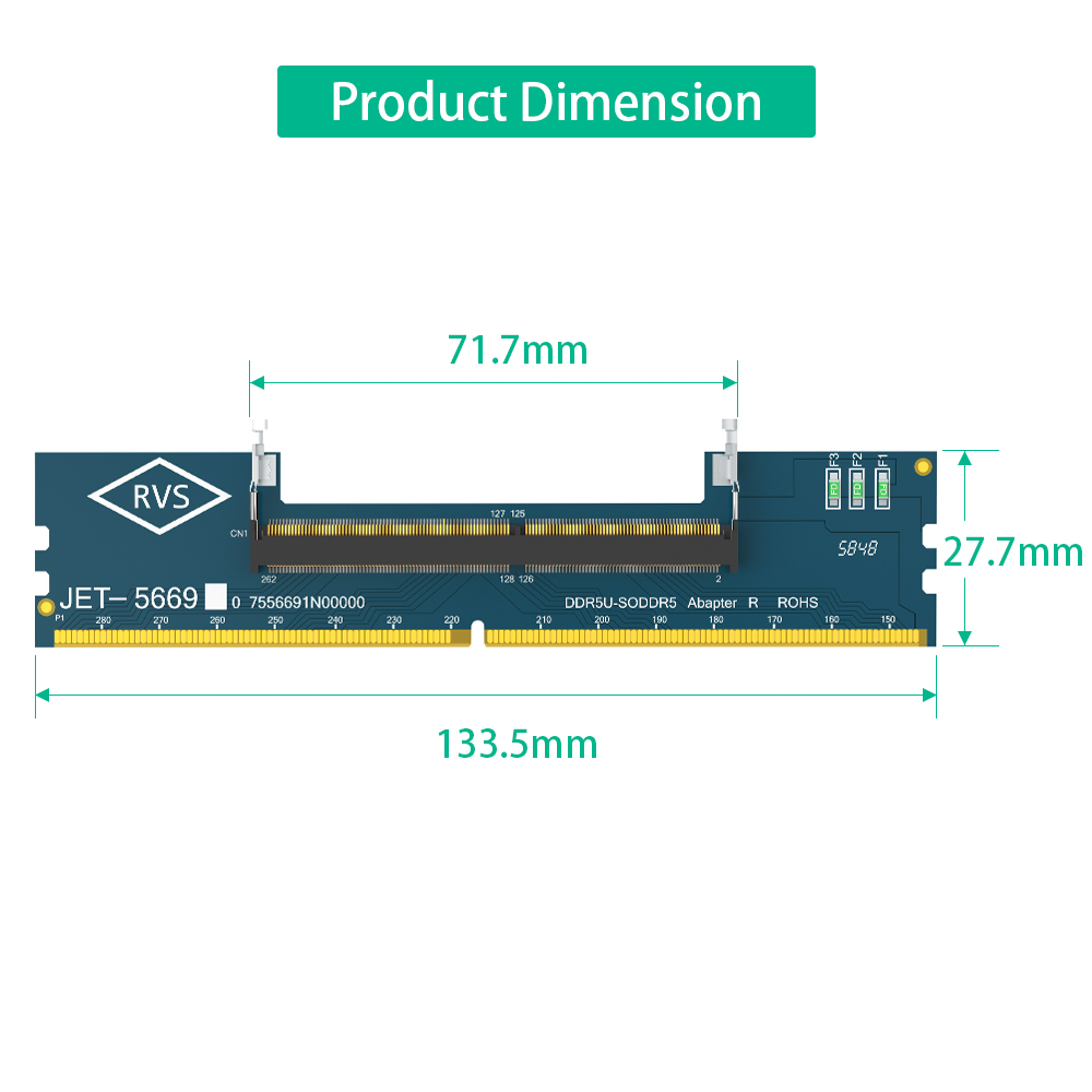2PCS Laptop DDR5 RAM to SO DDR - Ddr5 Sodimm recension och pris