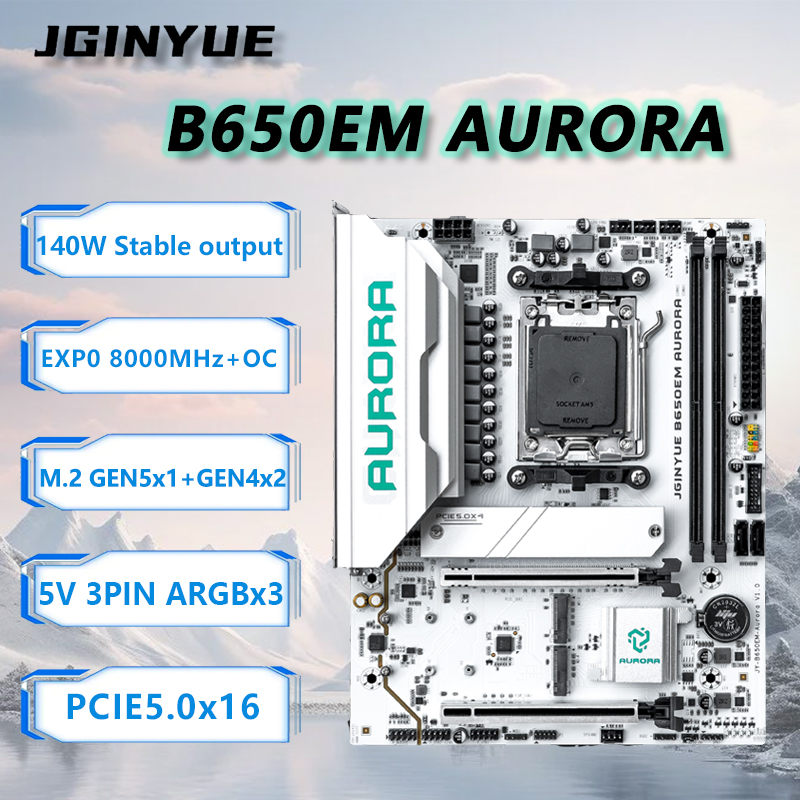 JGINYUE B650M AURORA New Mothe - Ddr5 Rgb Ram recension och pris